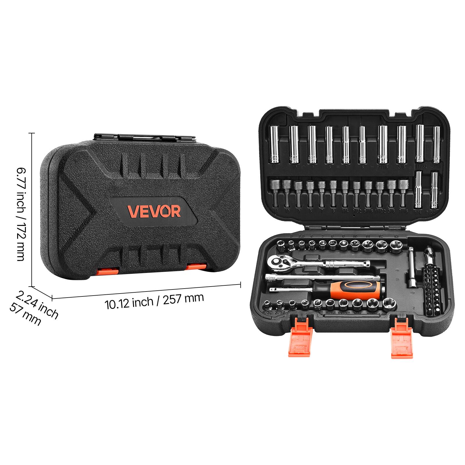 6.77 inch / 172 mm  
2.24 inch / 57 mm  
10.12 inch / 257 mm