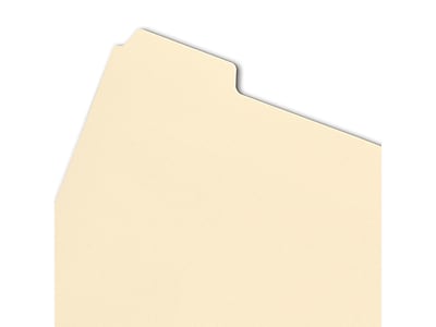 Alt View 4. Smead - Bottom Tab Filing Dividers with Fasteners, Letter Size, Manila, 50/Pack - Manila.