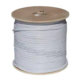 SPT - 1,000 ft. RG59 Coaxial Cable with Power Cable - White