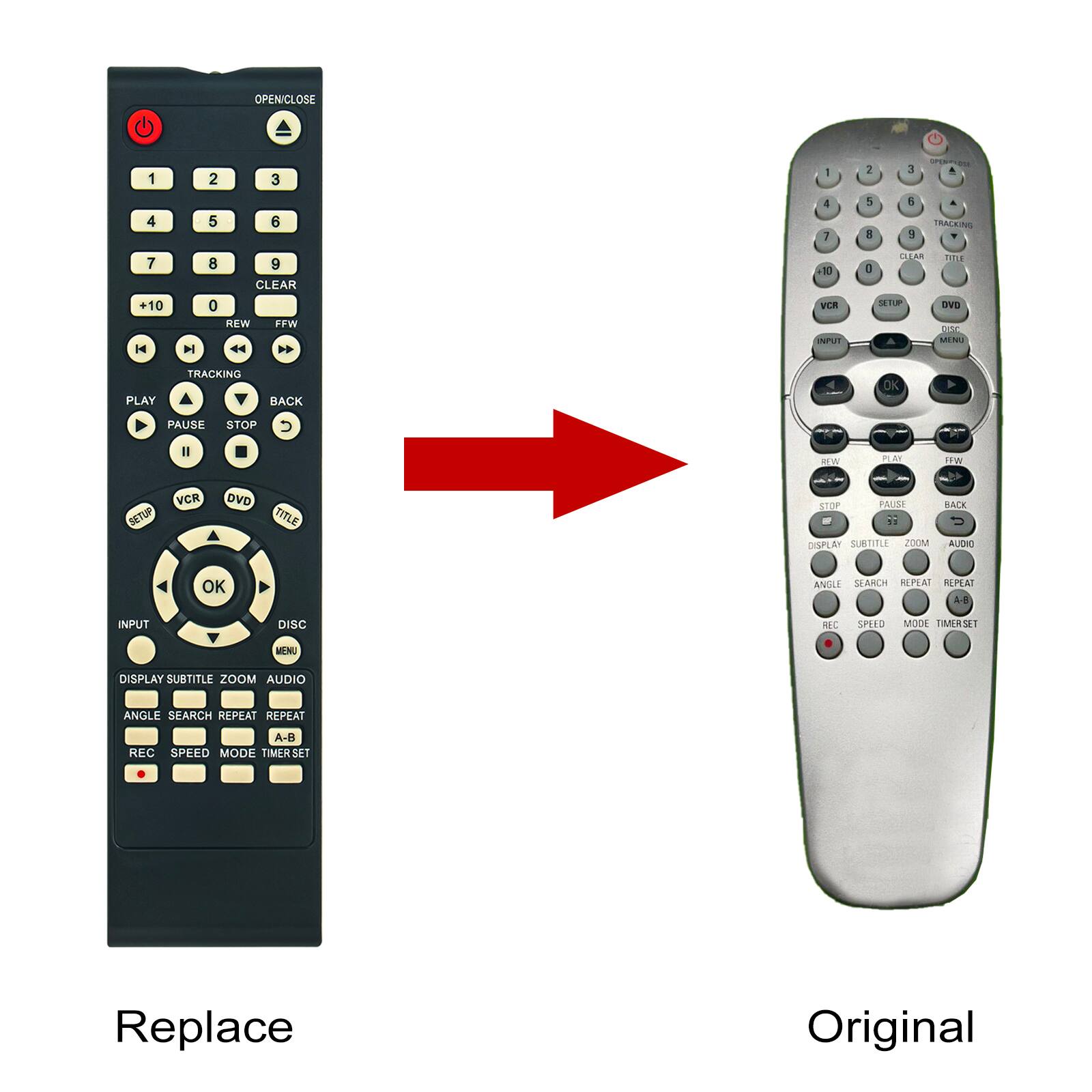 ALLIMITY NA727UD NA727 Replace Remote Controller Fit for Philips DVD ...