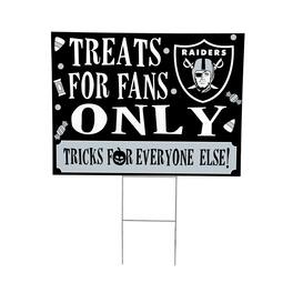 Evergreen Enterprises - Las Vegas Raiders 18" x 24" Halloween Treats Outdoor Yard Sign - Multicolor