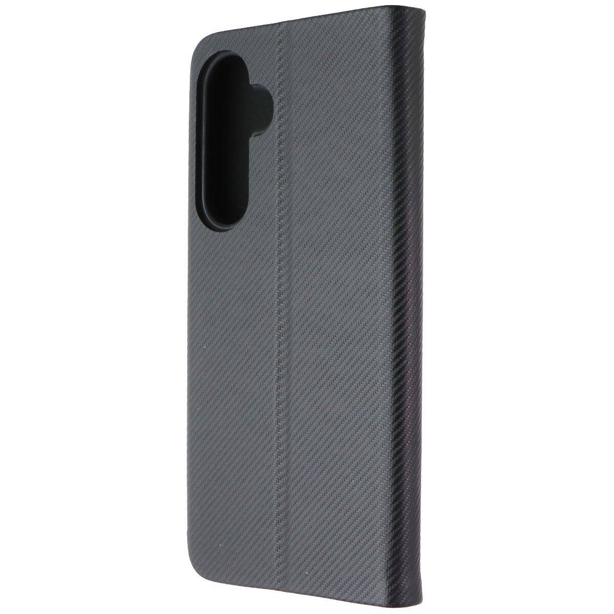 Front. Mybat Pro - MyBat Pro Executive Folio Case for Samsung Galaxy A35 5G - Black - Black.