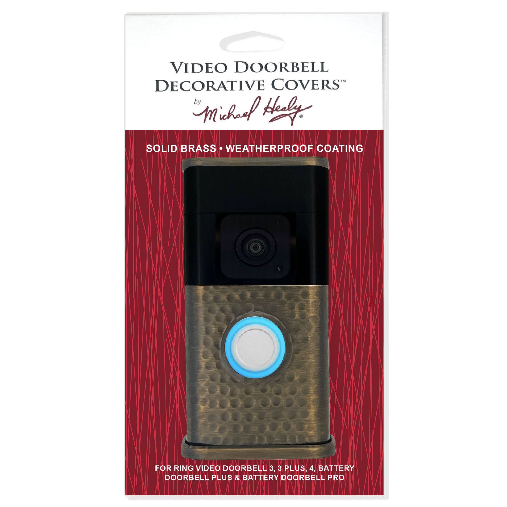 VIDEO DOORBELL DECORATIVE COVERS by Michael Hely

SOLID BRASS WEATHERPROOF COATING FOR RING VIDEO DOORBELL 3, 3 PLUS, 4, BATTERY DOORBELL PLUS & BATTERY DOORBELL PRO