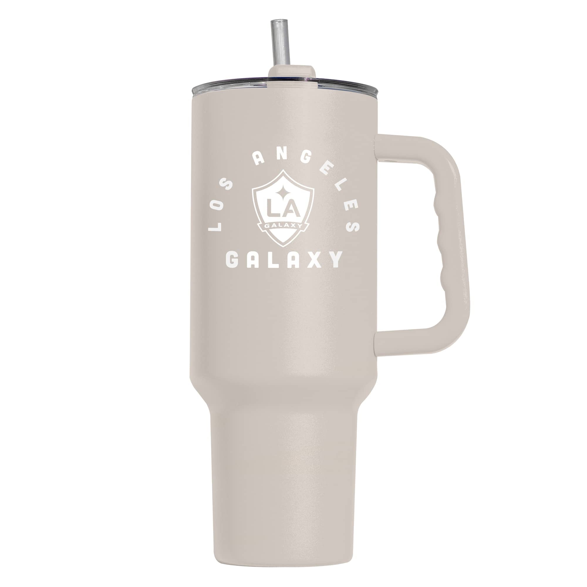 Logo Brands - LA Galaxy 40oz. Handle Tumbler - Tan