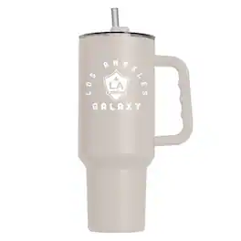 Logo Brands - LA Galaxy 40oz. Handle Tumbler - Tan