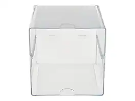 Deflecto - Deflect-O Cube 1 Compartment Stackable Plastic Compartment Storage, (350401) - Clear