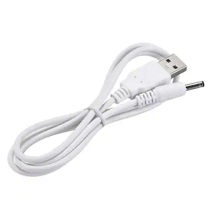 Front. DORLUKFU - USB Type-A Male to 3.5 x 1.35mm DC 5V 1A Plug Barrel Connector Charge Cable for USB Fans Desk Lamps Mini Charging.