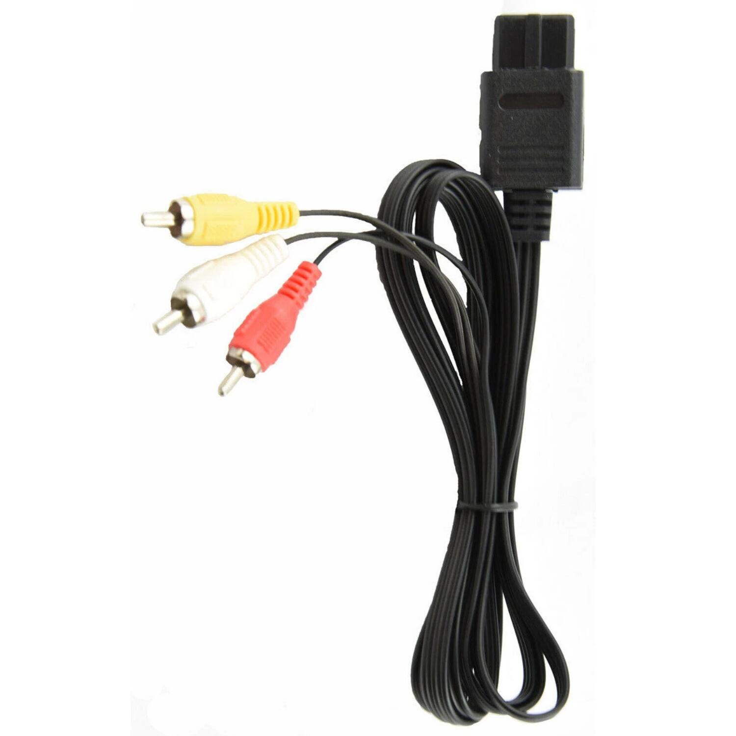 Back. Stock Preferred - AV RCA Audio Cable and AC Power Supply Adapter for Super Nintendo - Black.