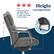 Height
Lift up the tab on the right side of the chair in order to adjust the height to your needs.