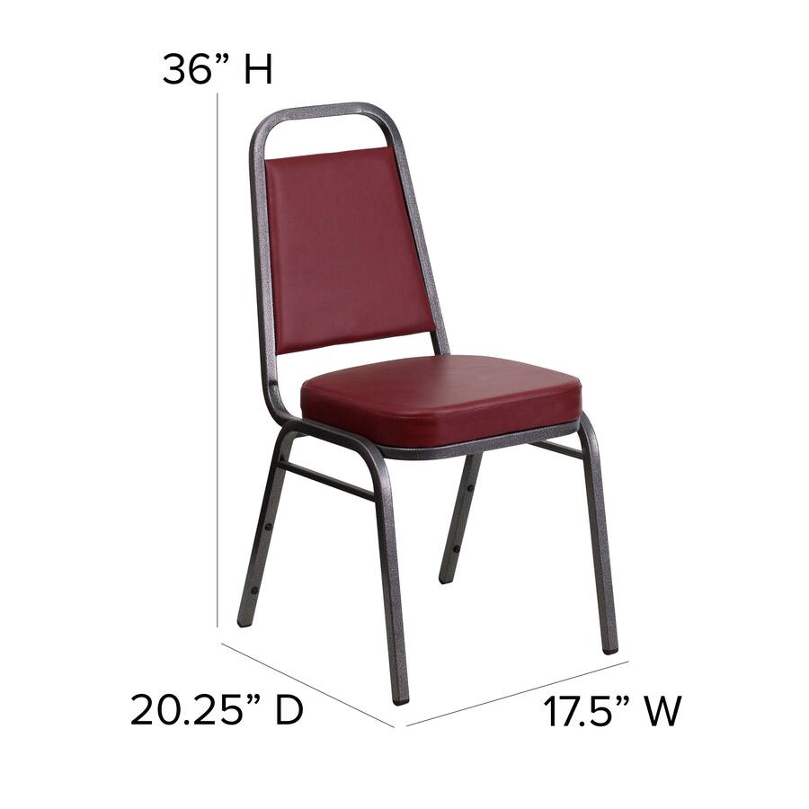 Emma + Oliver Trapezoidal Back Stacking Banquet Dining Chair 2.5