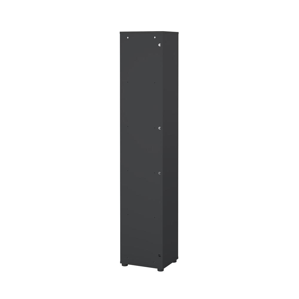 Alt View 2. Tvilum - Sign Open Narrow 5 Shelf Boockase, Matte Grey/Jackson Hickory - Gray.