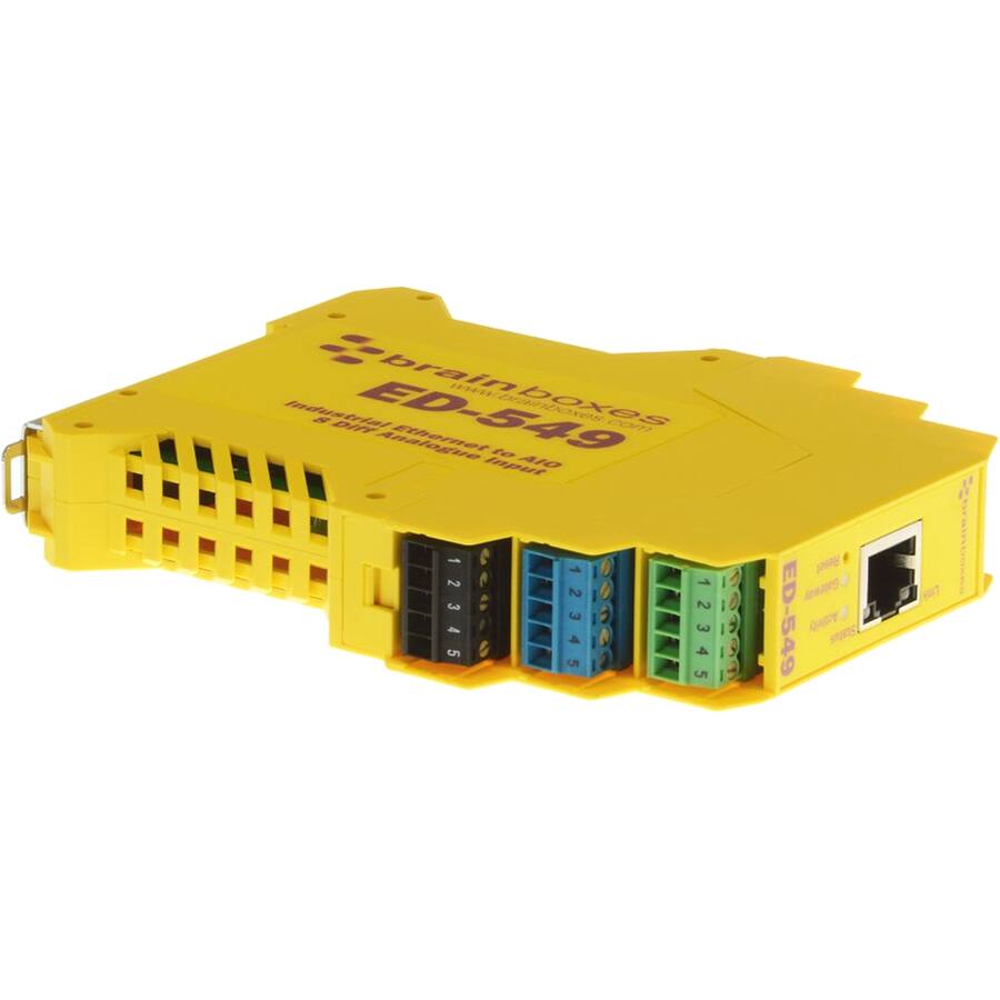 brain www boxes Industrial 8 Diff ED-549 com Analogue Input to AIO 1 2 1 2 12345 2 | 5 4 A 12345 5 5 12345 4