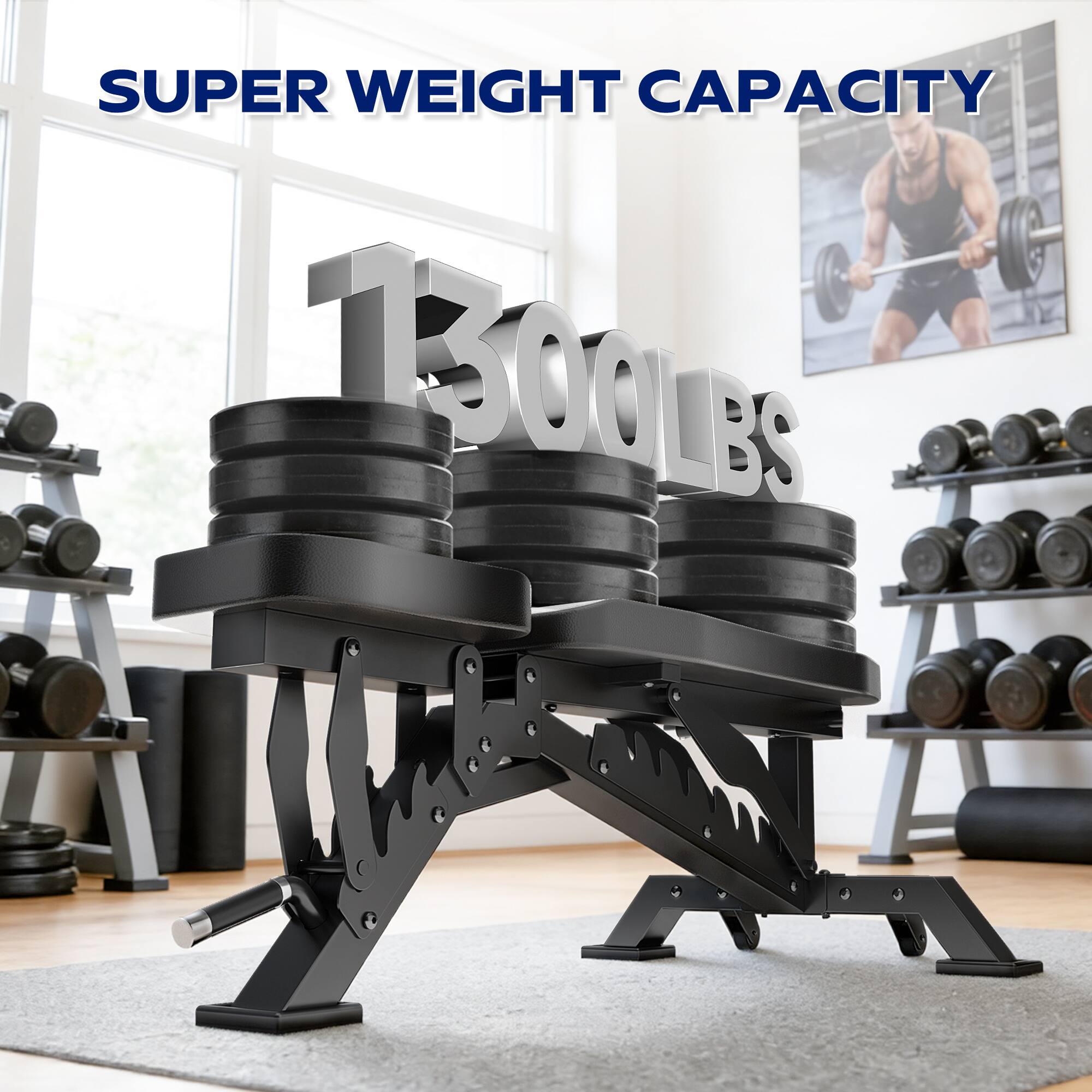 SUPER WEIGHT CAPACITY 1300LBS