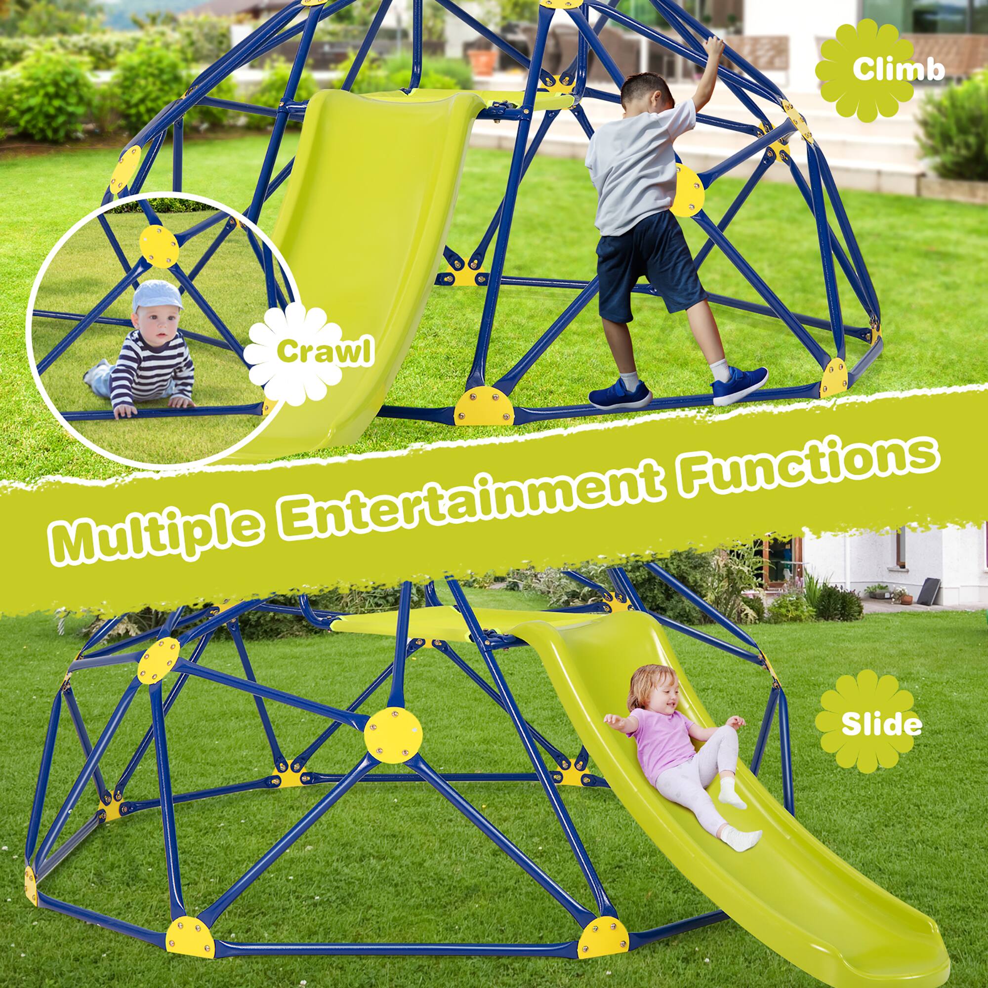 Multiple Entertainment Functions

Climb

Crawl

Slide