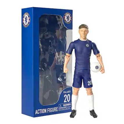 CHELSEA PARNED alDa CHELSER . FROTENS FreE
W 20 PALMER 20
WARNING: HAZARO Smal pa CHOKING under 3 an FIGURE Nor i chiden ACTION
Corrected text:
CHELSEA PARNED alDa CHELSER . FROTENS FreE
W 20 PALMER 20
WARNING: HAZARD - Small parts. CHOKING hazard - Not for children under 3 years. ACTION FIGURE