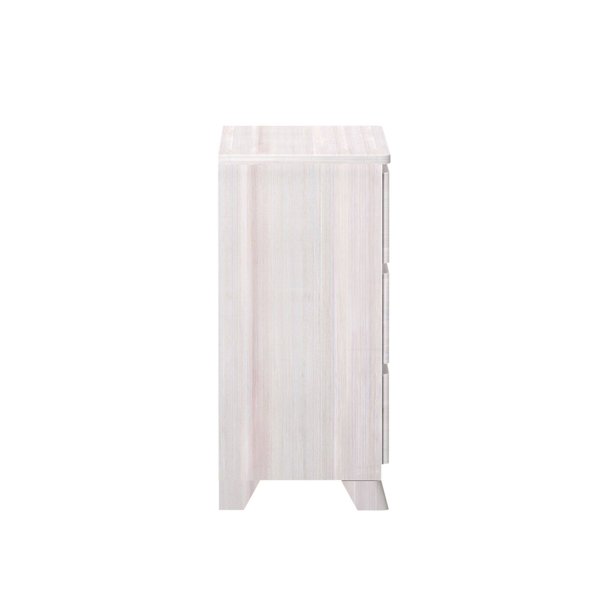 Alt View 4. Plank+Beam - Plank+Beam Modern Farmhouse 3 Drawer Dresser, White Wash - White Wash.