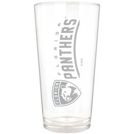 Great American Products - Florida Panthers Etched 16oz. Vertical Rally Cry Pint Glass - Multicolor