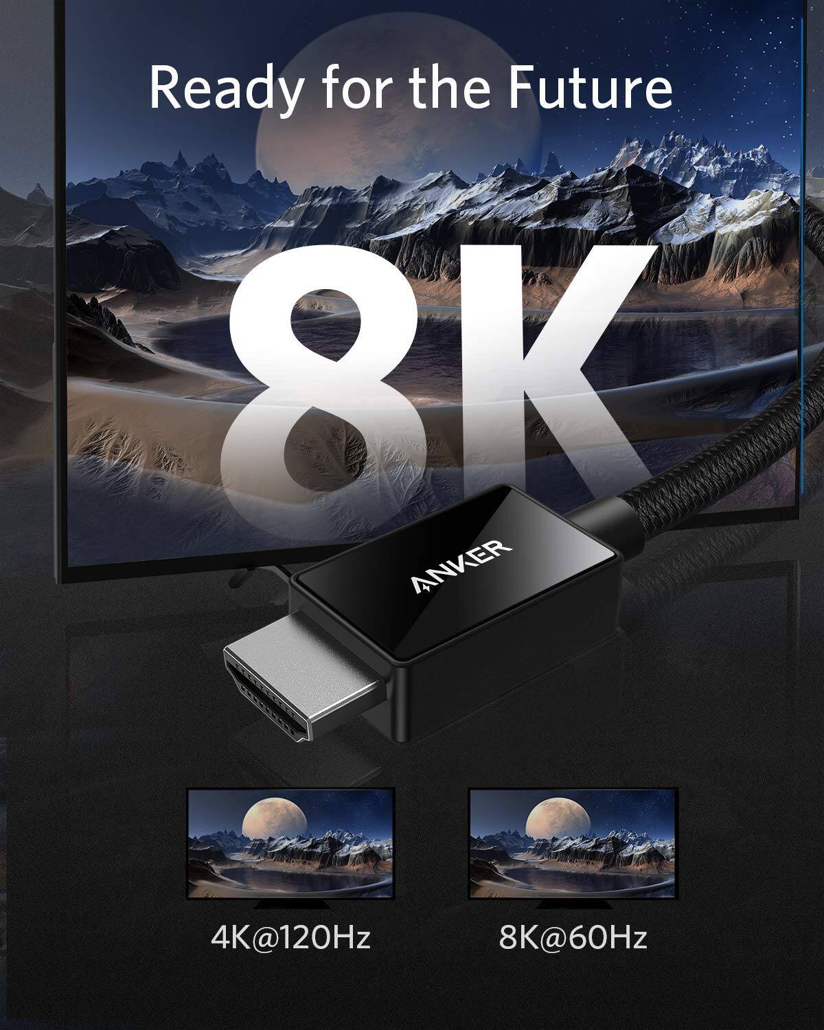 Ready for the Future  
8K  
ANKER  
4K@120Hz  
8K@60Hz