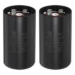 Unique Bargains - 2pcs CD60 Capacitor 243-292 Mfd, 250 VAC Run Motor Start for Electric Fan/Well Pump