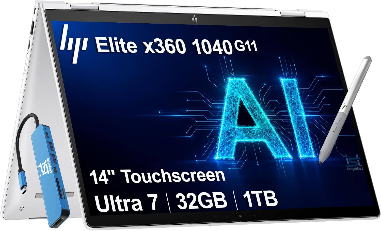 ist computers  
Elite x360 1040 G11  
14" Touchscreen Ultra 7 | 32GB | 1TB