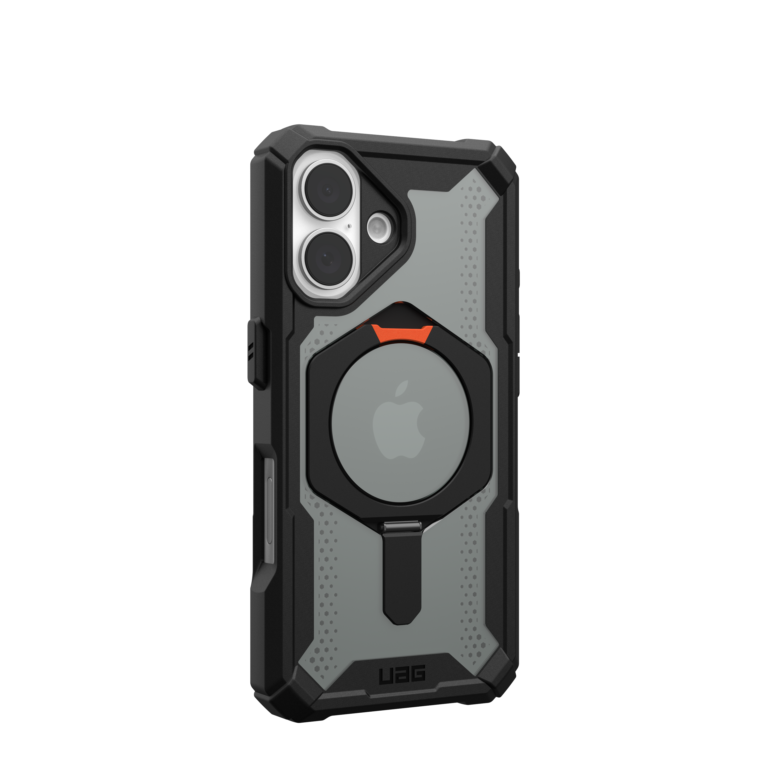 Alt View 11. UAG - Plasma XTE Series Case with Magsafe for Apple iPhone 16 - Black/Orange.