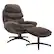Angle. OSP Home Furnishings - Kerry Swivel Lounge Chair & Footrest - Brown.