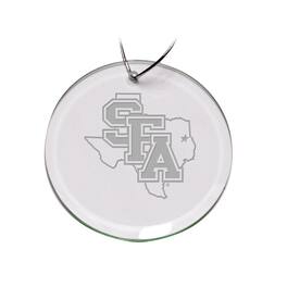 Jardine - Stephen F Austin Lumberjacks 3'' Glass Round Ornament - Multicolor