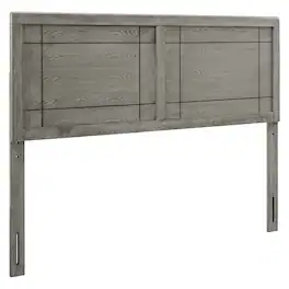 Archie Wood Queen Headboard by Modway - Gray