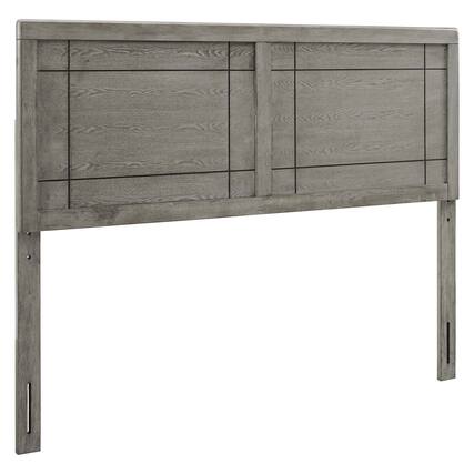 Front. Modway - Archie Wood Queen Headboard by Modway - Gray.
