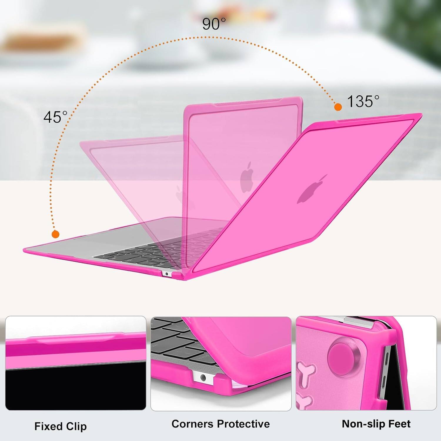 90°
45°
135°

Fixed Clip
Corners Protective
Non-slip Feet