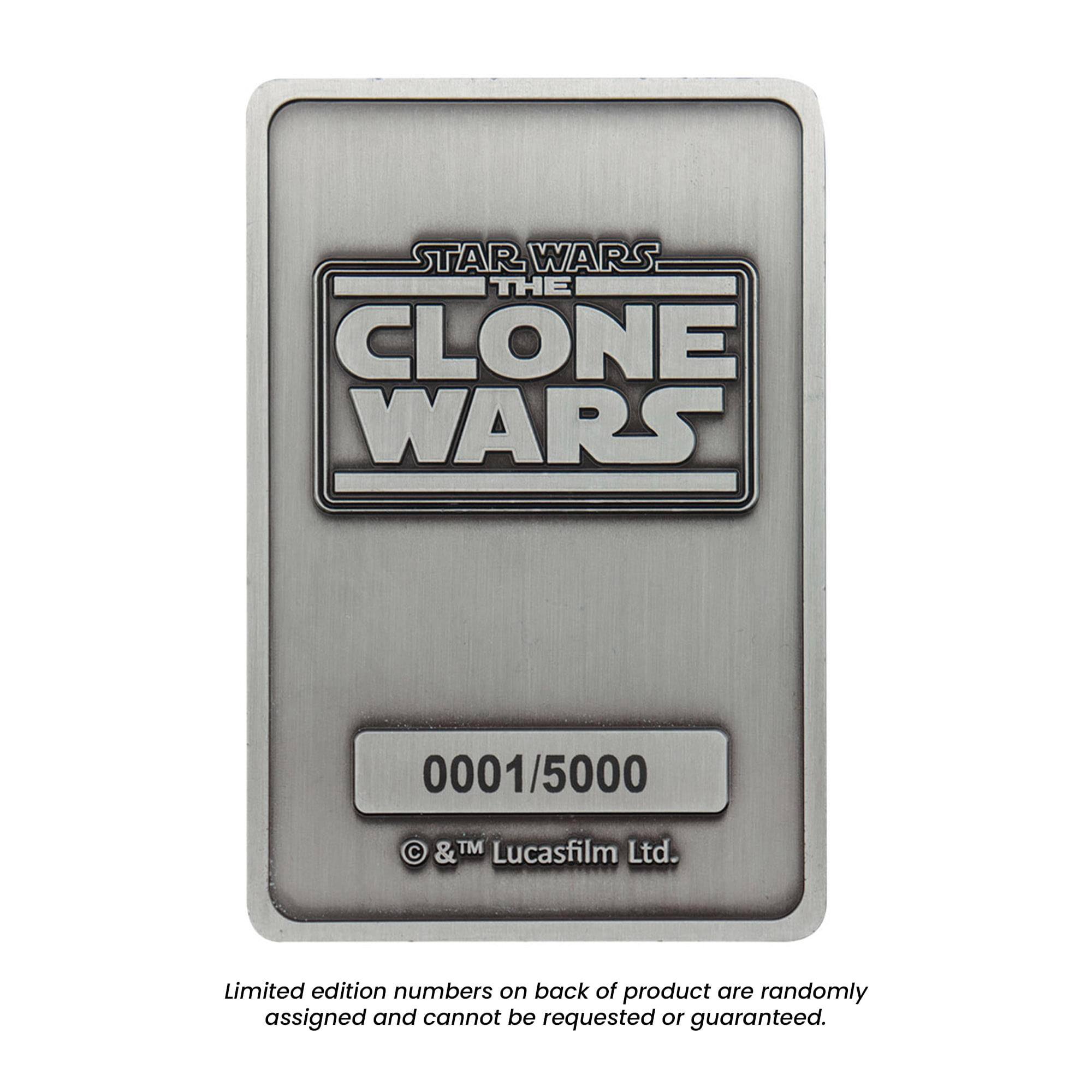 STAR WARS THE CLONE WARS 0001/5000 &TM Lucasfilm Ltd. Limited edition numbers on back of product are randomly assigned and cannot be requested or guaranteed.