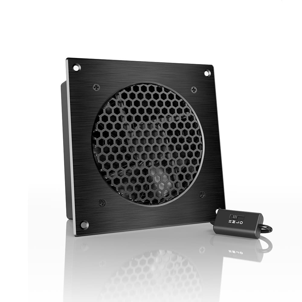 AC Infinity - AIRPLATE S3, Quiet Cabinet Cooling Fan 6" with Speed Controller - Black