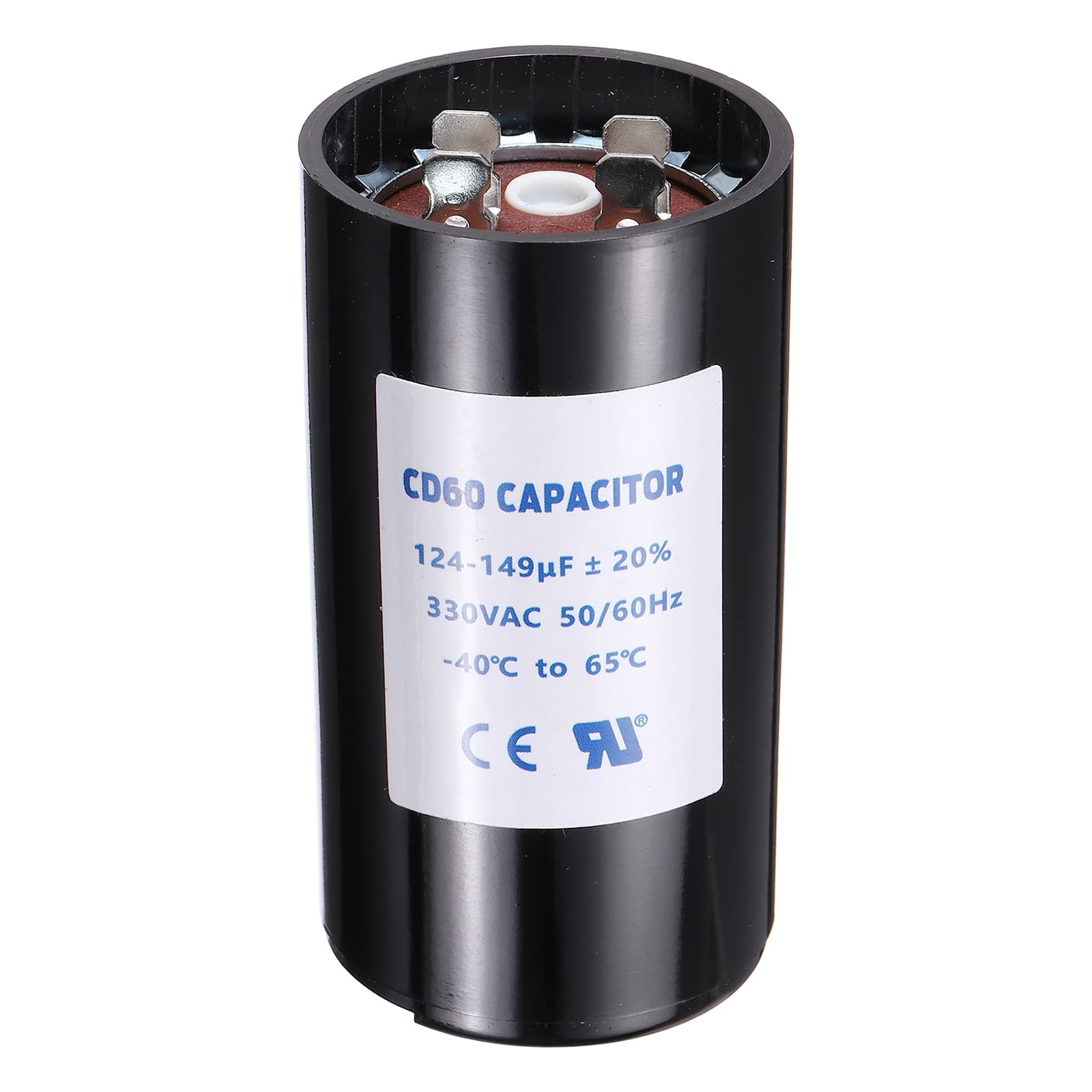 Unique Bargains - CD60 Capacitor 124-149uF 330VAC Run Motor Start Capacitor 50/60Hz for Electric Fan Motor Well Pump - Black price history on PriceWatchPro