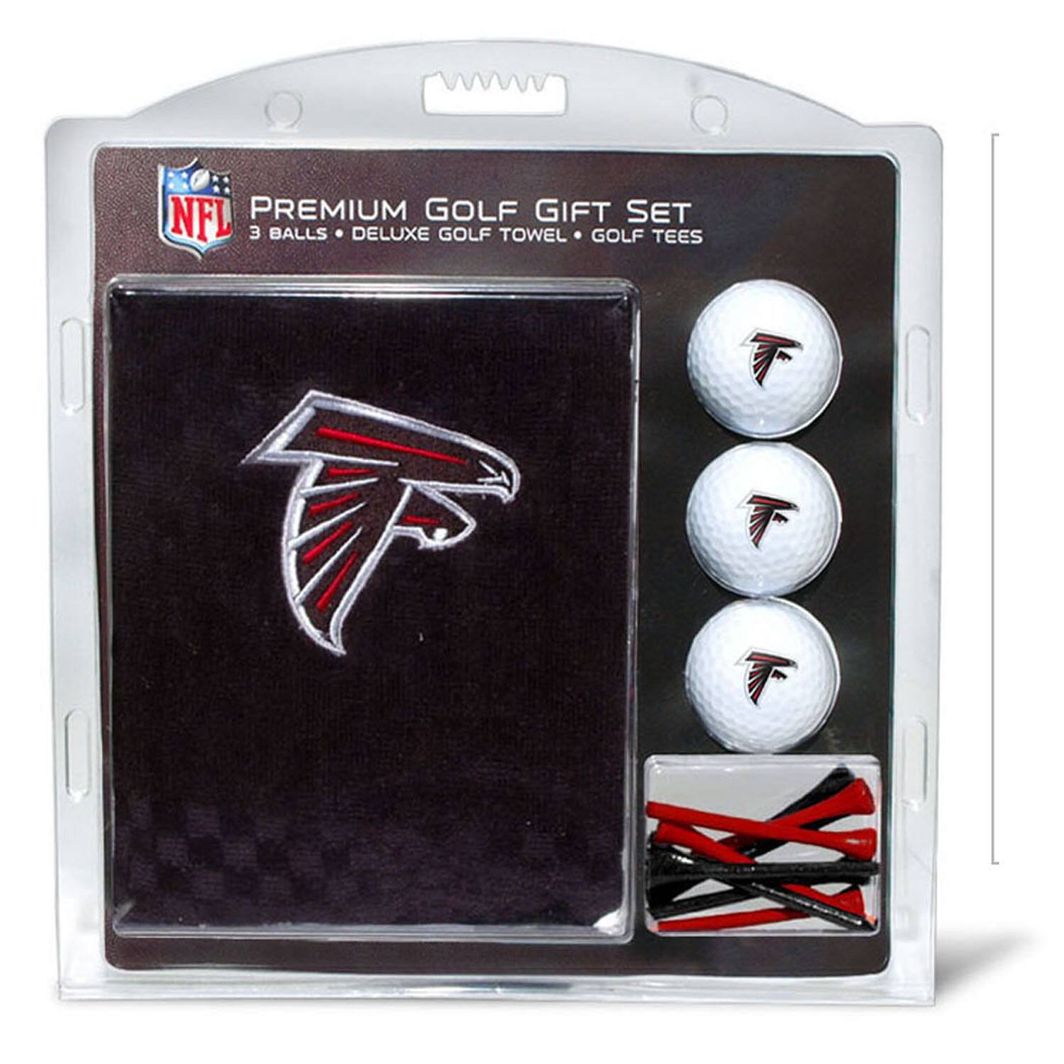 NFL PREMIUM GOLF GIFT SET  
3 BALLS • DELUXE GOLF TOWEL • GOLF TEES