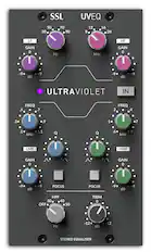 SSL UVEQ
LF GAIN 0 -9 dB +9
HF GAIN 0 -9 dB +9
ULTRAVIOLET IN
LMF GAIN 0 -9 dB +9
HMF GAIN 0 -9 dB +9
FOCUS
HPF 30 40 OFF 50 Hz
TRIM 0 -12 dB +12
STEREO EQUALISER
FREQ .3 .5 .7 .9 1.1 kHz
Q
FREQ 2 4 6 7 kHz
Q
LF 30 50 70 90 Hz
HF 12 16 20 kHz