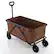 Left. Costway - Heavy-Duty Wagon Cart with Adjustable Handlebar Bottle Holders & Storage Pocket Coffee - Coffee.