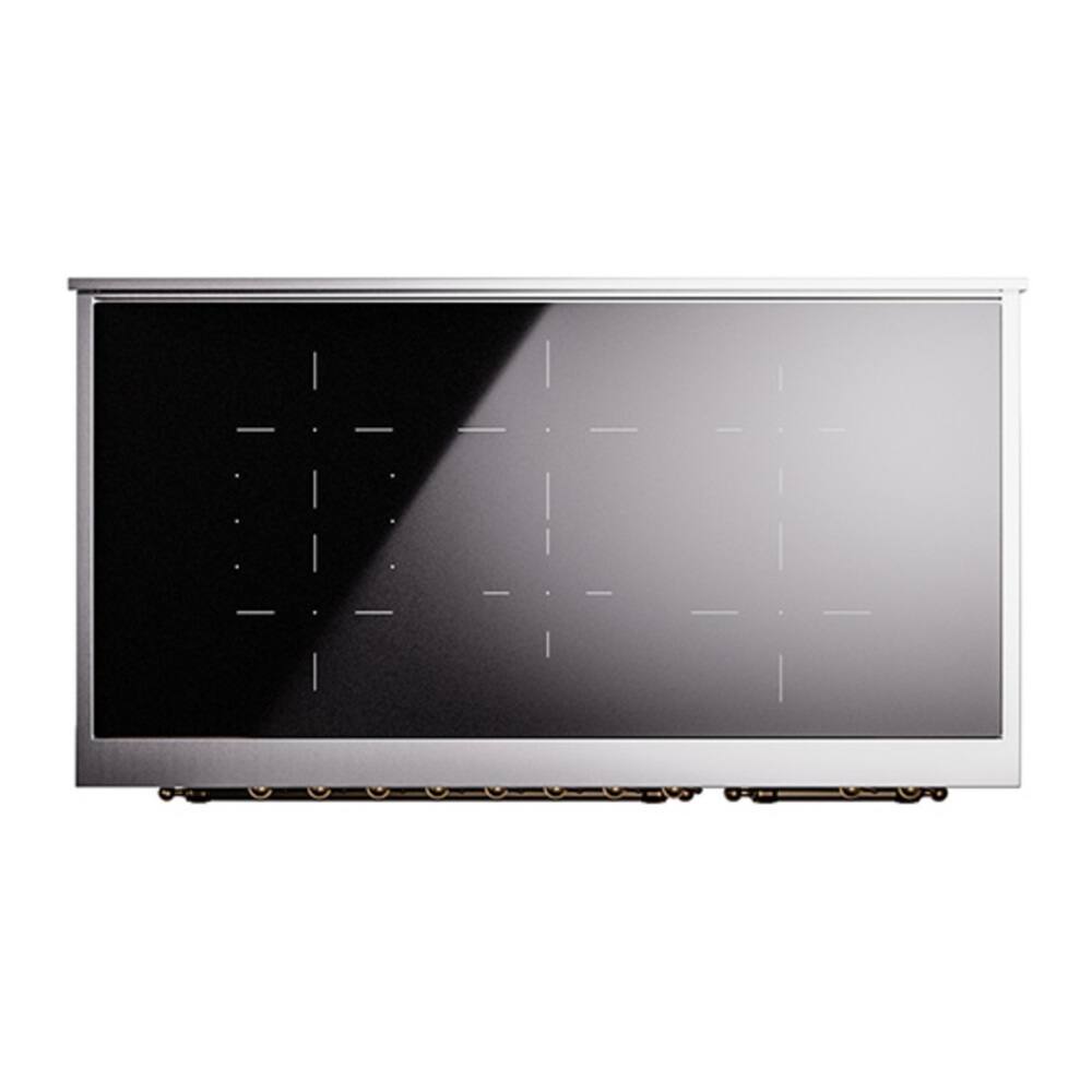 Alt View 8. ILVE - ILVE Nostalgie II Series 48 in. Induction Range with 6 Induction Elements (Burnished Trim) - Stainless Steel.