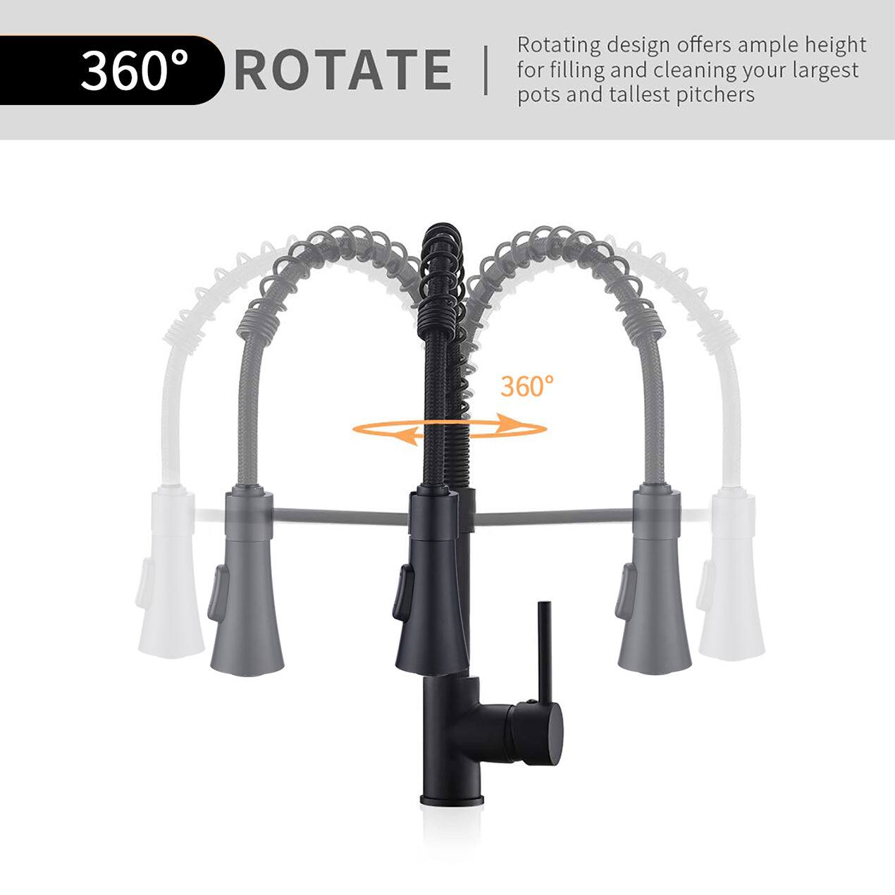 360° ROTATE

Rotating design offers ample height for filling and cleaning your largest pots and tallest pitchers