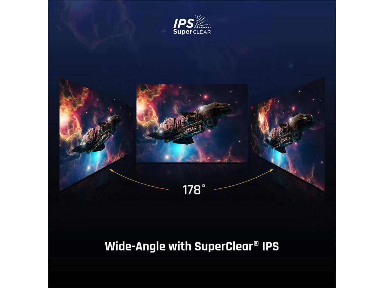 IPS Super Clear 178° Wide-Angle with SuperClear IPS