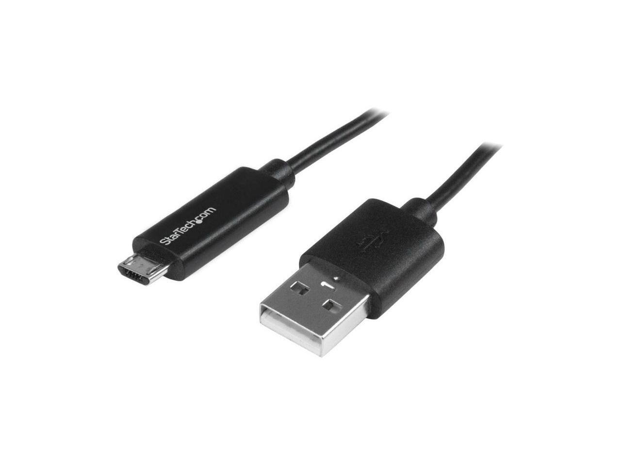 StarTech.com - 1m 3 ft Micro-USB Cable with LED Charging Light - M/M - USB to Micro USB Cable price history on PriceWatchPro