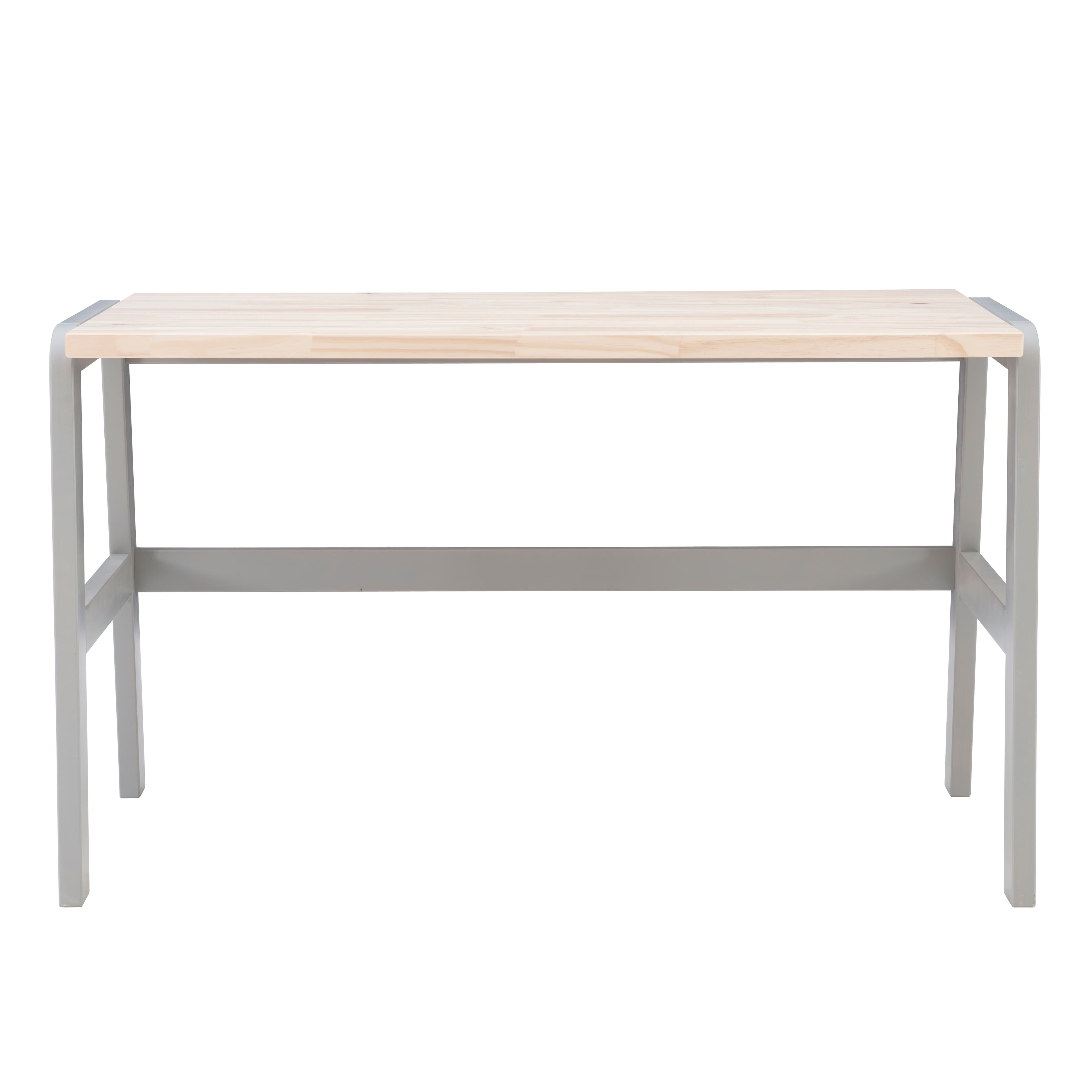 Linon Home Décor - Heald Solid Wood Desk - Gray & Natural