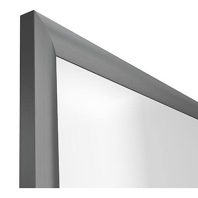 Alt View 3. TRU RED - Magnetic Porcelain Dry Erase Board, 4' x 3' - Gunmetal Frame.