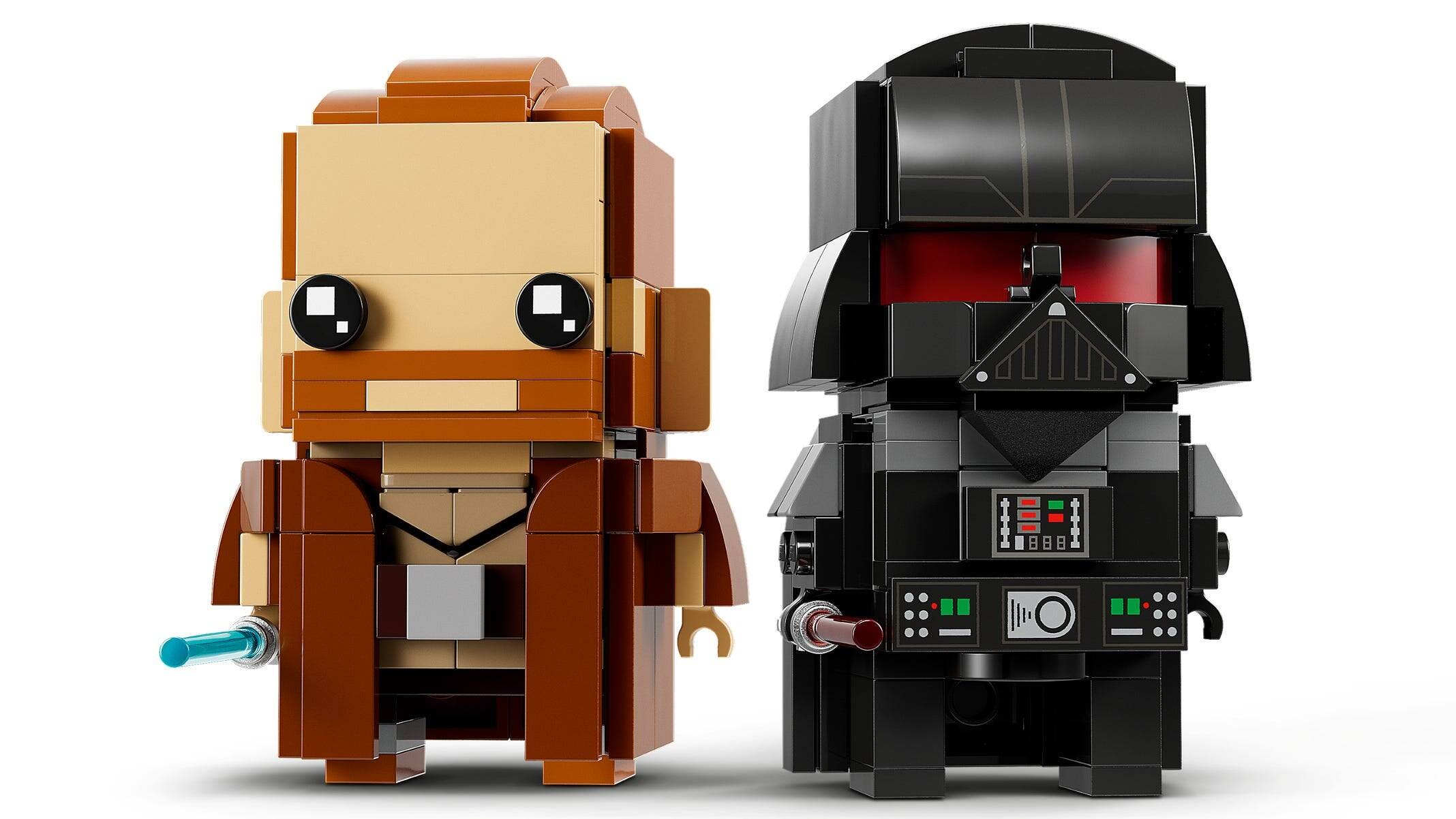 Alt View 2. LEGO - LEGO BrickHeadz: Star Wars [Obi-Wan Kenobi & Darth Vader #40547].