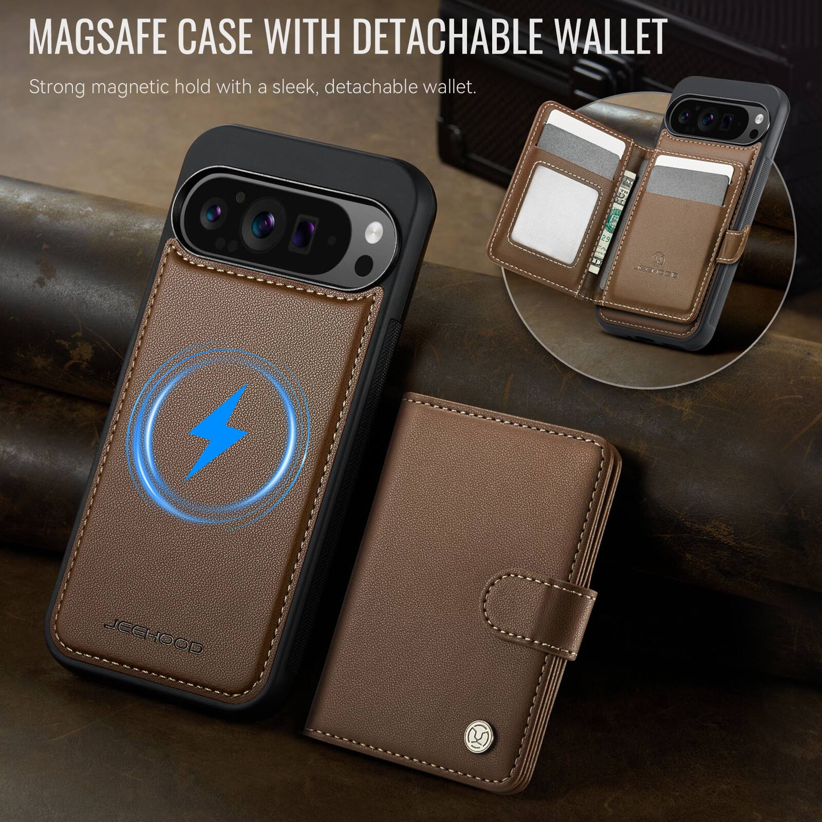 MAGSAFE CASE WITH DETACHABLE WALLET

Strong magnetic hold with a sleek, detachable wallet.