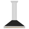 ZLINE Autograph Edition - 35 inches - Externally Vented - Wall Range Hood - Matte Black