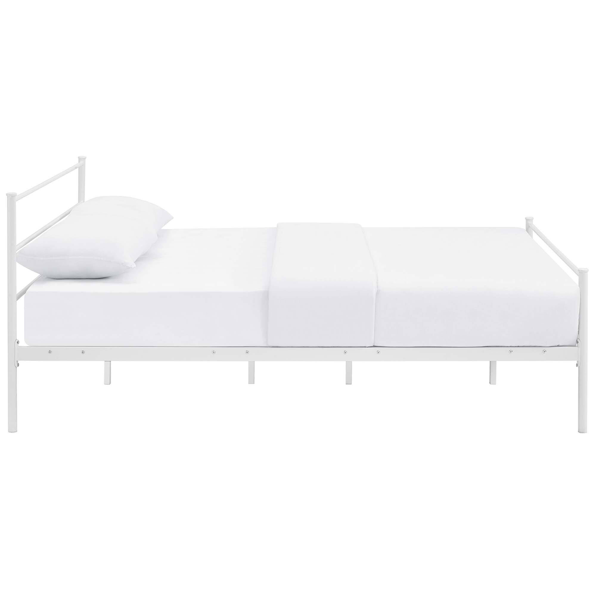 Back. Modway - Sutton Performance Velvet Twin Bed Frame - Gray.