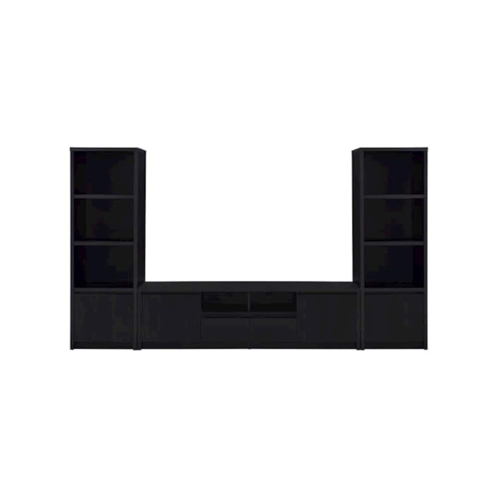 Coaster Co. of America - Winfield 3-piece Entertainment Center 78-inch TV Stand - Black