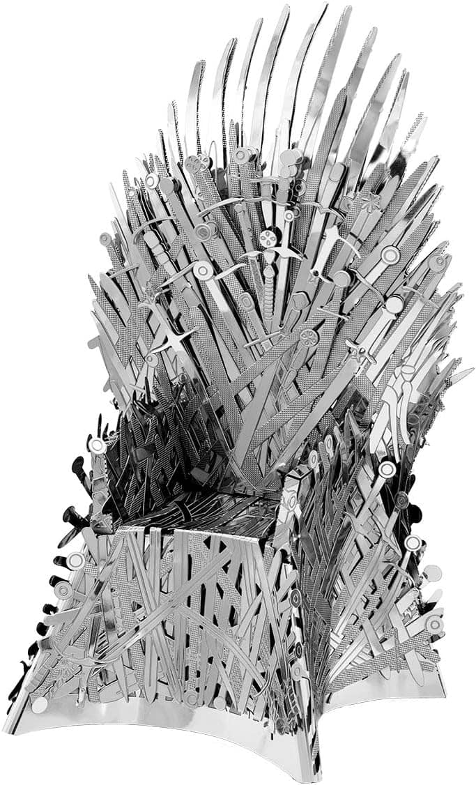 Metal Earth - Premium Series Game of Thrones Iron Throne 3D Metal Model Kit Fascinations - Silver