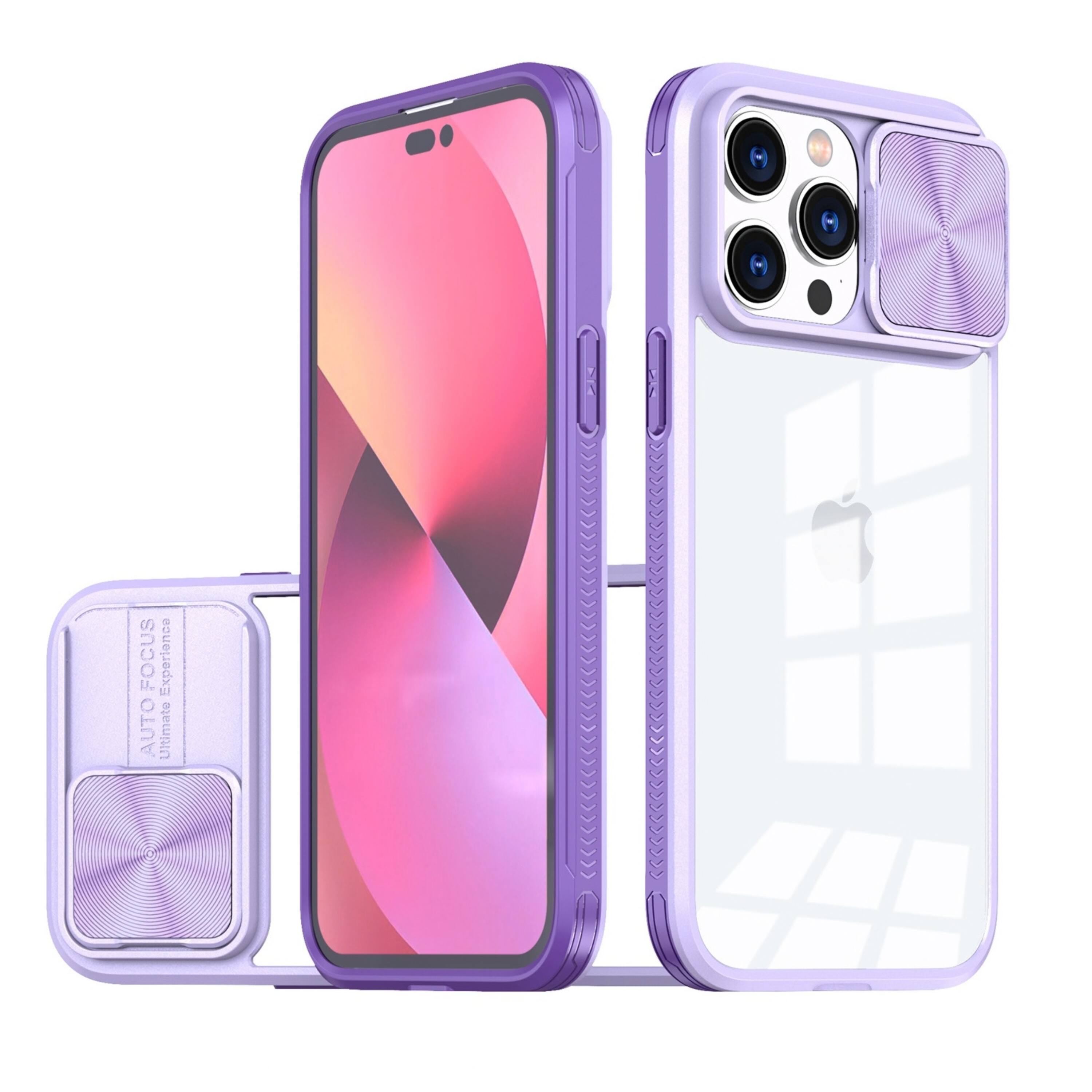 Kitcheniva Rear Lens Slider Cover Rugged Hybrid Phone Case With ...