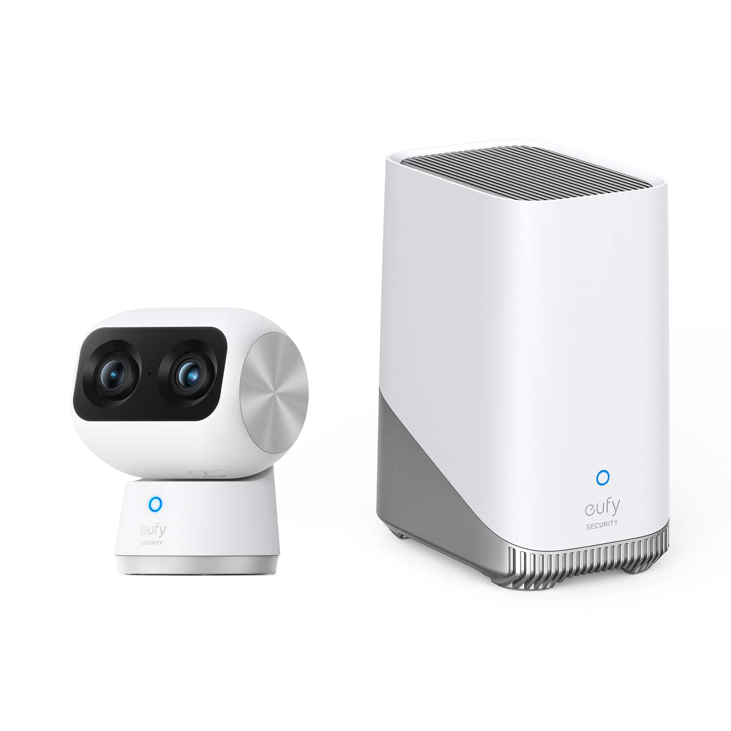 eufy - Indoor Cam S350 + HomeBase 3, Dual Cameras, 4K UHD, 8× Zoom, 360° PTZ, Human/Pet AI, Dual‑Band Wi‑Fi 6